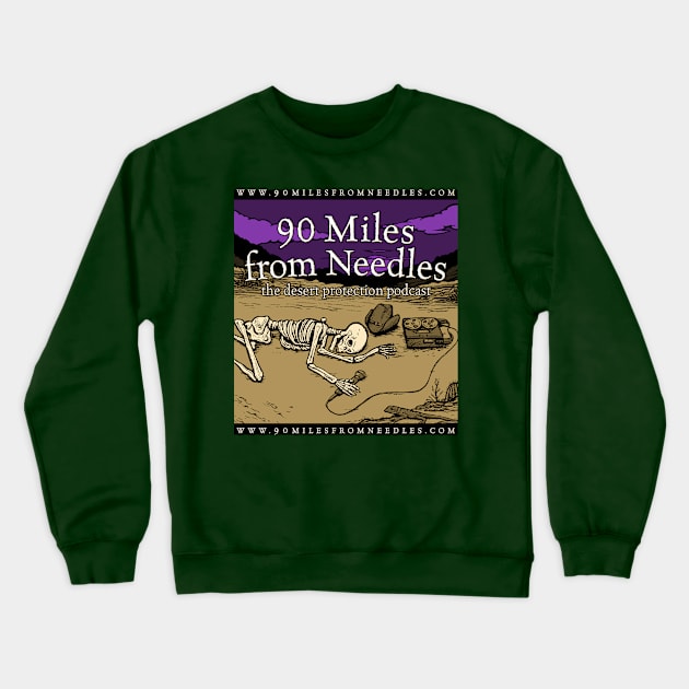 90 Mlles from Needles logo Crewneck Sweatshirt by 90milesfromneedles